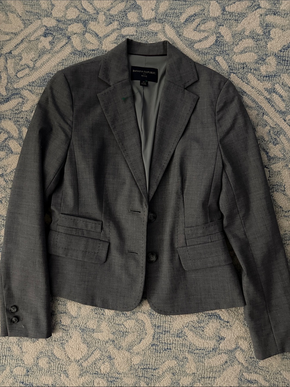 Banana Republic Women's Charcoal Gray Tailored Blazer